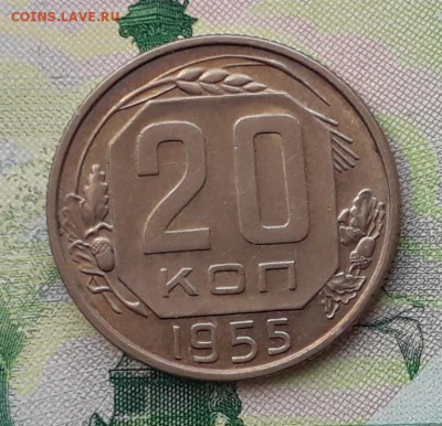 20 копеек 1955 до 04-12-2018 до 22-00 по Москве - 20 55 Р