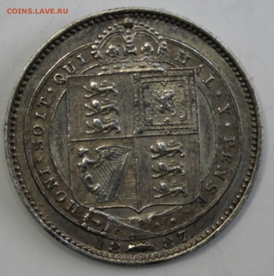 С РУБ. БРИТАНИЯ 1 шиллинг 1887г. ВИКТОРИЯ в КОРОНЕ  до 8.12 - IMG_5423.JPG
