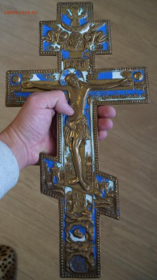 Крест киотный большой, распятие. 19 век. В коллекцию. - DSC02744.JPG