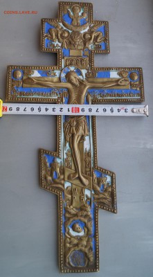 Крест киотный большой, распятие. 19 век. В коллекцию. - DSC02742.JPG