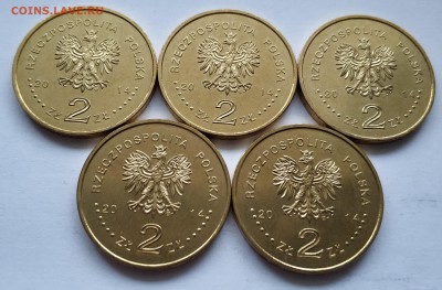 Польша, 2 злотых 2014 г, Канонизация Иоанна Павла 2, 5 монет - IMG_20181203_160023
