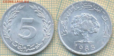 Тунис 5 миллим 1983 г., до 10.12.2018 г. 22.00 по Москве - Тунис 5 миллим 1983  4202