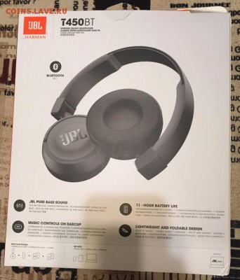 Беспроводные наушники с микрофоном JBL T450BT 08.12.2018 - на