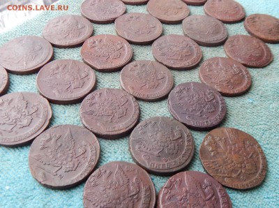 Погодовка пятаков Екатерины 2 1763-1788 ЕМ, цена фикс - pog1-26-2-1
