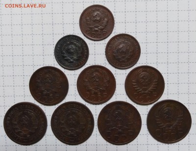 10,15,20коп. 1932,33,35,36,40,41(10шт) до 11.12.18;22:00 МСК - Лот М-Н - 2
