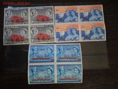 Британские колонии Гренада,полная серия квартблок 1961 - 78
