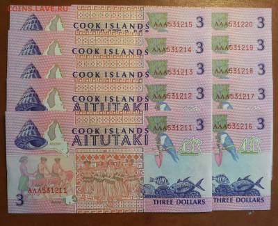 Острова Кука 3 доллара 1992 год Пресс UNC   - 235 руб - 97423789