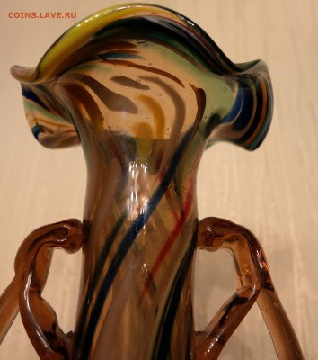 Ваза разноцветное гутное стекло, крупная - SAM_4585.JPG