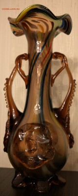 Ваза разноцветное гутное стекло, крупная - SAM_4586.JPG