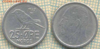 Норвегия 25 эре 1967 г., до 13.12.2018 г. 22.00 по Москве - Норвегия 25 эре 1967 4266