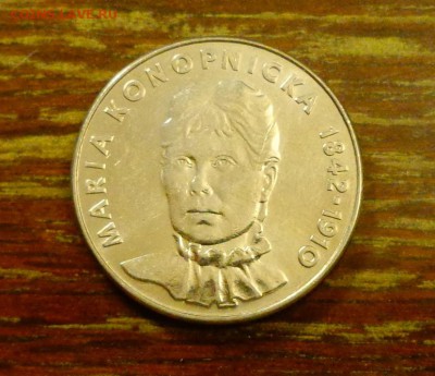 ПОЛЬША - МАРИЯ КОНОПНИЦКАЯ до 14.12, 22.00 - Польша 20 зл Мария Конопницкая