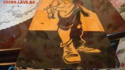 1960-е картина Озорник дерево+лак до 19-10 13.12 - 1455000410424_bulletin