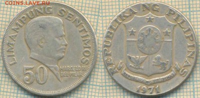 Филиппины 50 сентимо 1971 г. , до 13.12.2018 г. 22.00 по Мос - Филиппины 50 сентимо 1971 4323