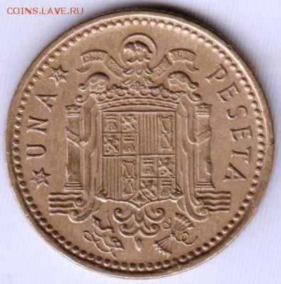 Испания одна песета 1966 г. 74 до 24.00 15.12.18 г. - 002