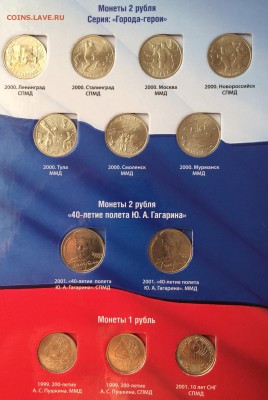 Набор 1 и 2 рубля 1999-2001 unc, aunc до 11.12.18 - 59912C19-32BA-4DDB-808D-09F3ACCE1015