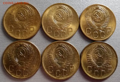 5 копеек 1952, 53, 54, 55, 56, 57 UNC - IMG_20181209_211621