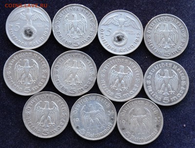 Лот - 5 марок 1934, 1935, 1936, 1937г, 11шт. - DSC_0619.JPG