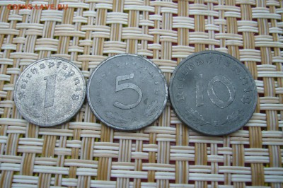 Германия оккупация союзниками подборка пфеннигов - 13-12-18 - P1910492.JPG