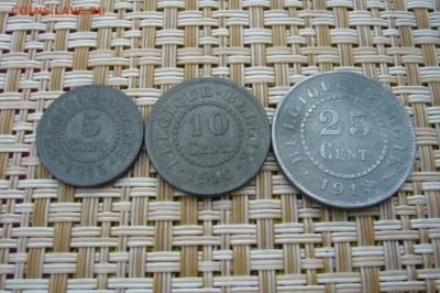 бельгия Подборка 5-10-25 центов 1915-1918 - 13-12-18 - 23-10 - P1910445.JPG