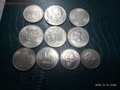 юбилейные монеты германии 10 шт.  до 13.12.18 в 22.00 - P81210-220449