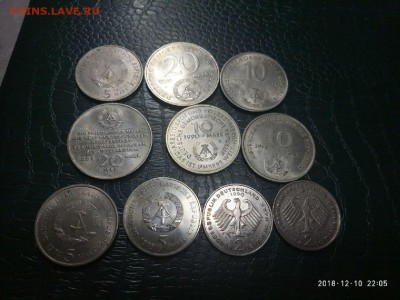 юбилейные монеты германии 10 шт.  до 13.12.18 в 22.00 - P81210-220519