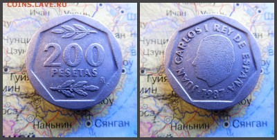 Испания 200 песет, 1987 - новый коллаж2