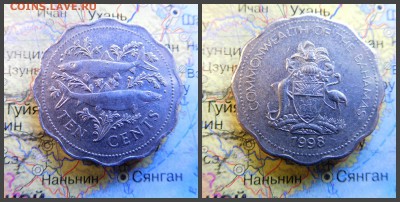 Багамы 10 центов, 1998 - новый коллаж4