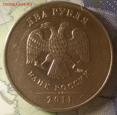 3 монеты (1р 2017+2*2р 2011) с полным расколом реверса - 20181211_210022