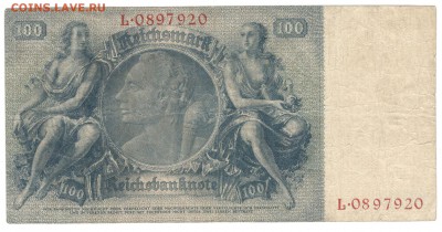 Банкноты Кайзеррейха и Веймарской республики, на оценку. - 100 марок 1935 б