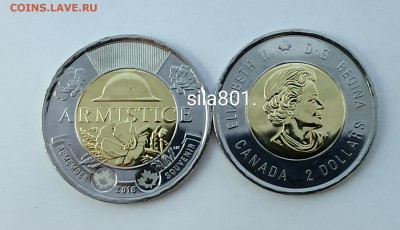 Канада 2 доллара 2018 100 лет окончания Первой мировой войны - 106745571
