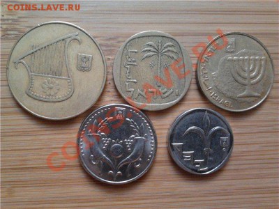 Израиль, подборка из 5 монет, до 03.06.2011г, 22-00 мск - Израиль.