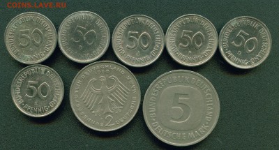 Монеты ФРГ 50фр-2 и 5 марок 1970-1992гг - Копия (25) Image6