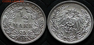 2 марки 1916 А   14.12.2018 - Германия 12 марки 1916 А 1