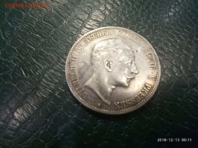 5 марок 1907 ГЕРМАНИЯ ПРУССИЯ до 13.12 в 22.00 - P81213-001106