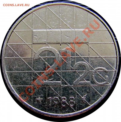 A04 2½ гульдена Голландия 1988 до 02.06 в 21°° - A04 2 and a half gulden 1988 _2