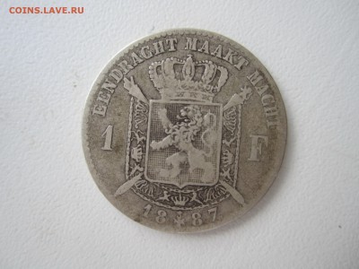 Бельгия, 1 франк 1887 с 300 ₽ до 16.12.18 22.00 МСК - IMG_5210.JPG