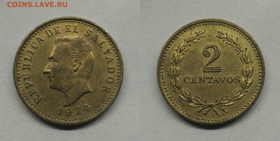 Сальвадор 2 центаво 1974г - Сальвадор 2 центаво