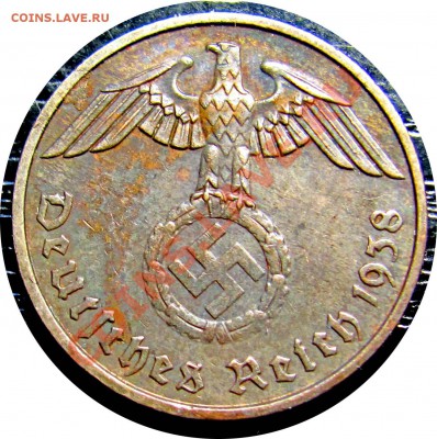 A15 Германия 2 пфеннига 1938F до 03.06 в 21°° - A15 2 1938F_2