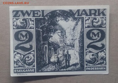 Нотгельд 2 марки Германии.Падерборн 1921 г.до 20.12 в 22.00 - IMG_20181214_154232