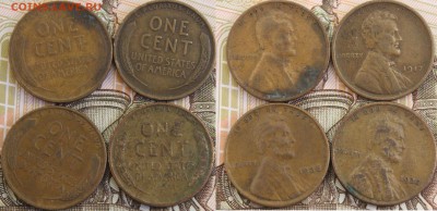 США пшеничные центы медь 4шт., 1917,30,35,36 - IMG_9657с2