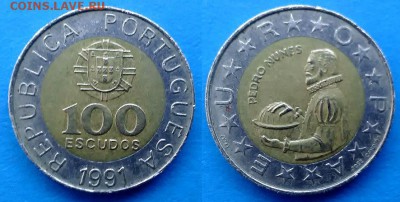 Португалия - 100 эскудо (БИМ) 1991 года до 21.12 - португалия 100 эскудо 1991 года