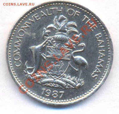 Багамские о-ва 10 центов 1987 г.  До 31.05.11 г. 20-00 МСК. - Багамы.2