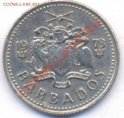 Барбадос 10 центов 1973 г. До 31.05.11 г. 20-00 МСК. - Барбадос