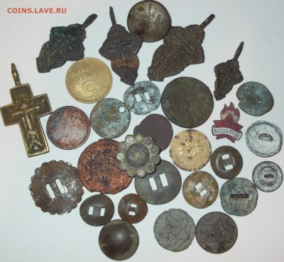 лот копанины. крестики,пуговицы,монеты,конина. - DSCN0100.JPG