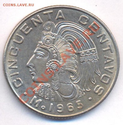 Мексика 50 центавос 1965 г. До 31.05.11 г. 20-00 МСК. - Мексика 50