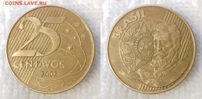 БРАЗИЛИЯ 25 сентаво 2002 до 22 декабря 22-00 мск - БРАЗИЛИЯ 25 сентаво 2002 -581