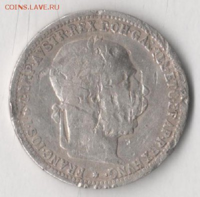 1 крона Австро-Венгрия 1893  до 19.12.2018 в 22.00 мск. - крона 2