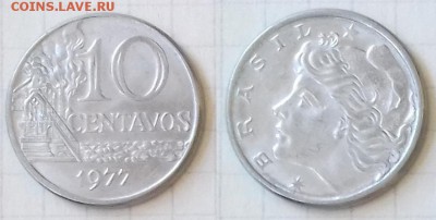 БРАЗИЛИЯ 10 сентаво 1977 до 22 декабря 22-00 мск - БРАЗИЛИЯ 10 сентаво 1977 20180704_113412