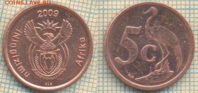 ЮАР 5 центов 2009 г. , до 21.12.2018 г. 22.00 по Москве - ЮАР 5 центов 2009  4784