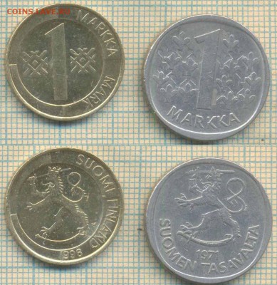 Финляндия 1 марка 1971,1996 г. , до 21.12.2018 г. 22.00 по М - Финляндия марка  4785